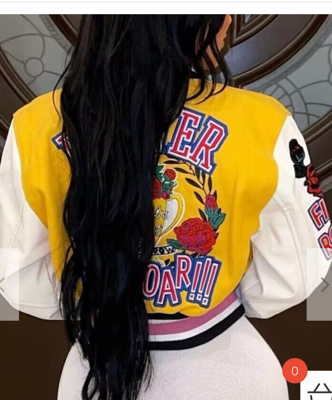 Flower Power Varsity Jacket