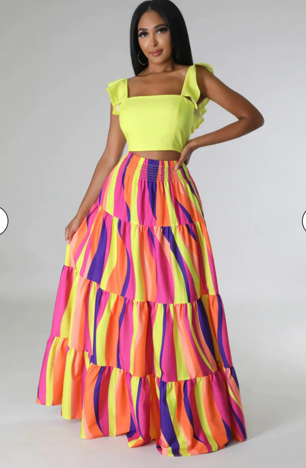Spring Fling Two Piece Skirt Set