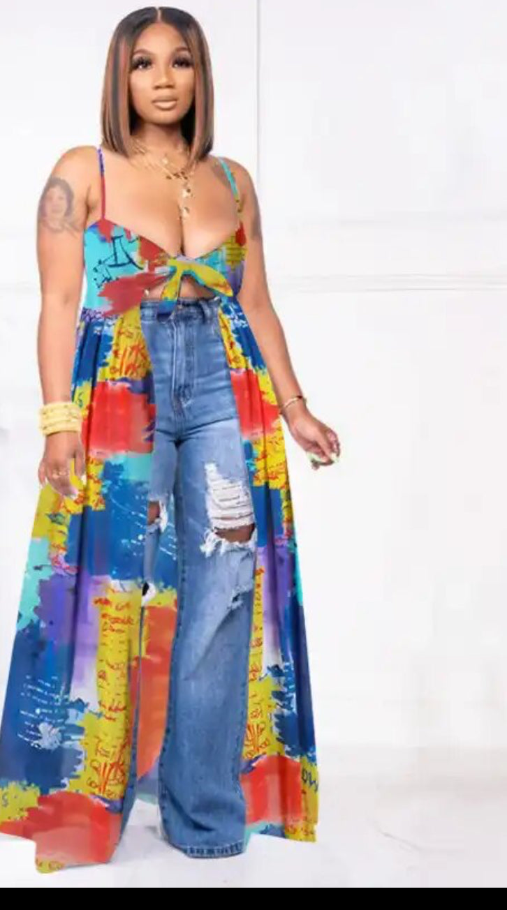 Miss Thang Extra Long Blouse