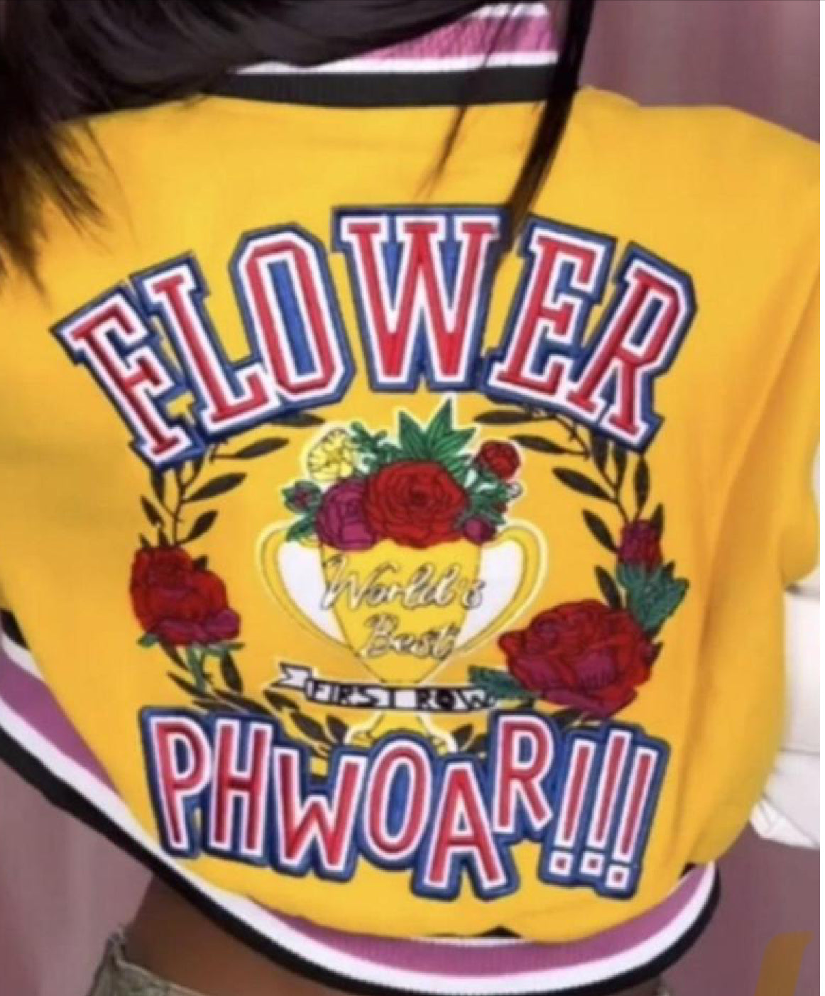 Flower Power  Varsity Jacket