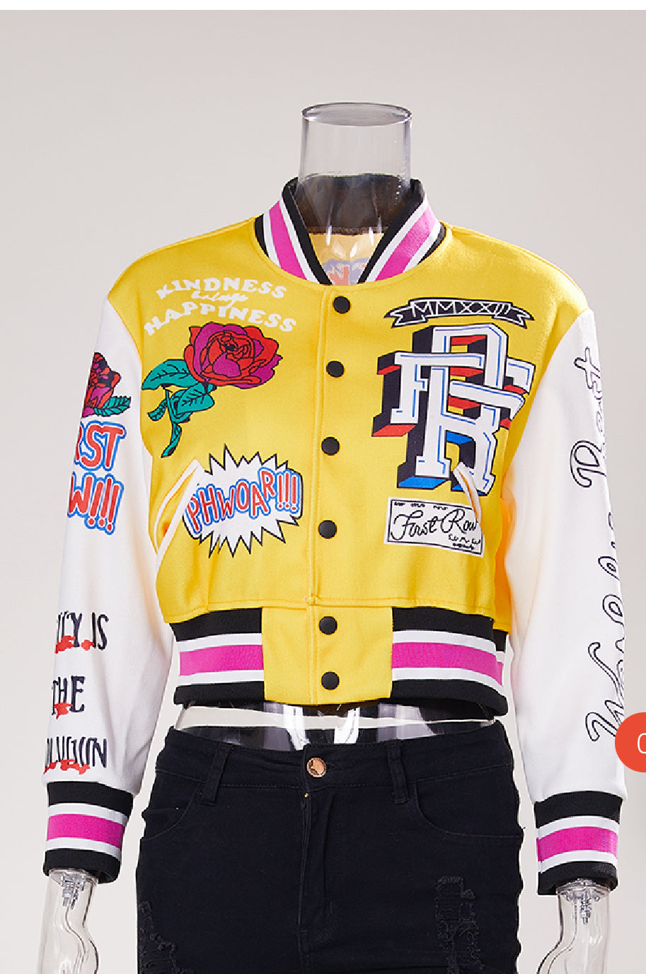 Flower Power  Varsity Jacket