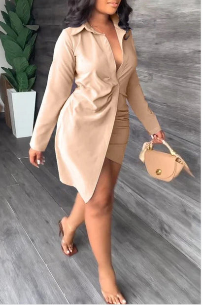 Black Barbie Uneven Mini Dress