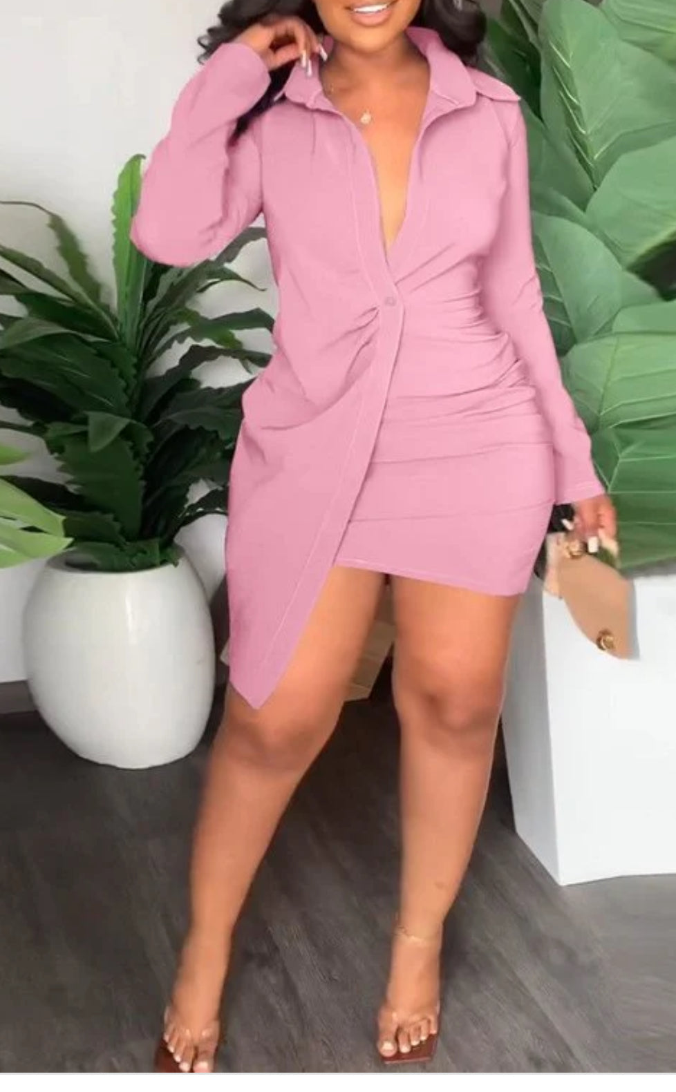 Black Barbie Uneven Mini Dress