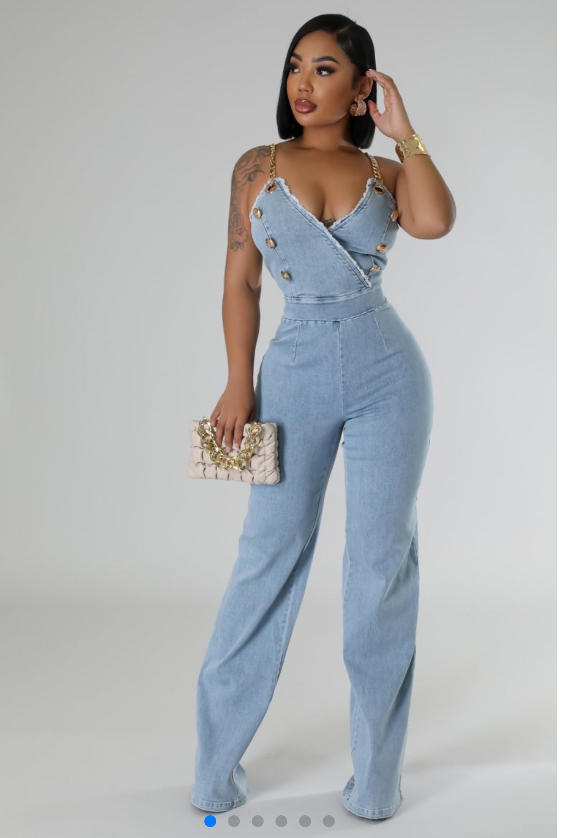 Temptress Denim Jumpsuit