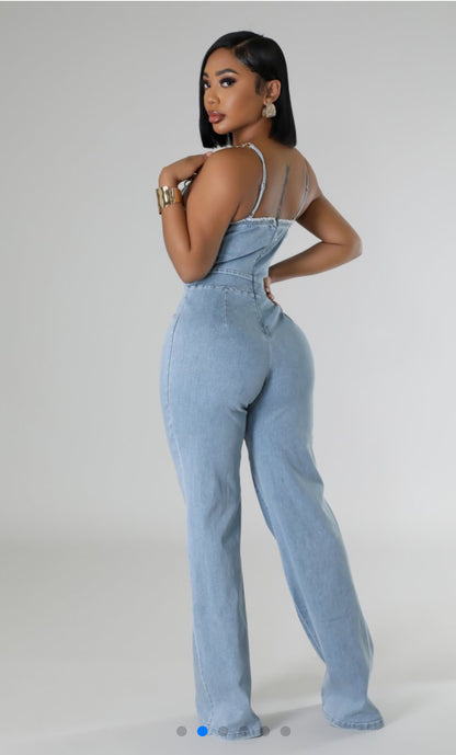 Temptress Denim Jumpsuit