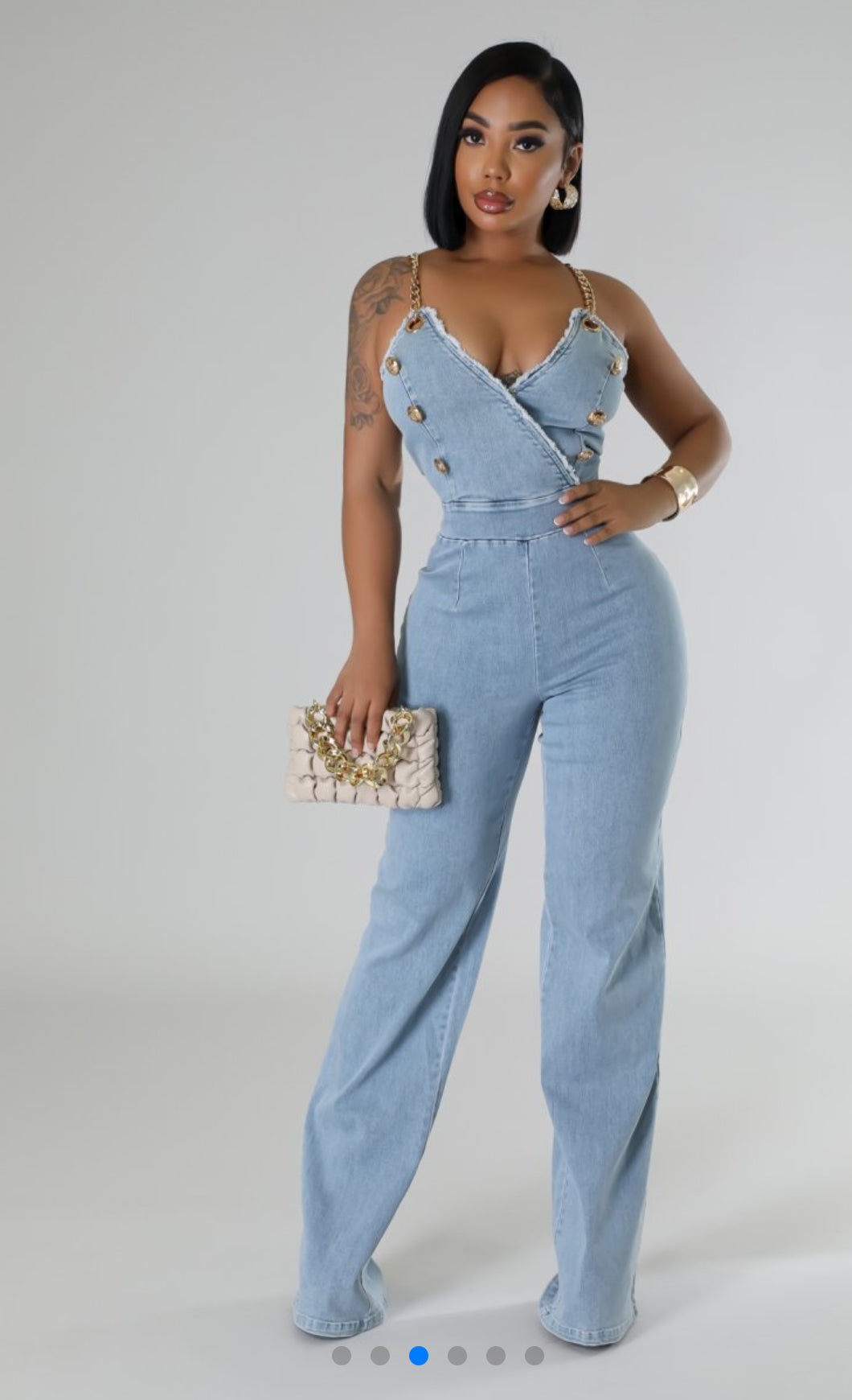 Temptress Denim Jumpsuit