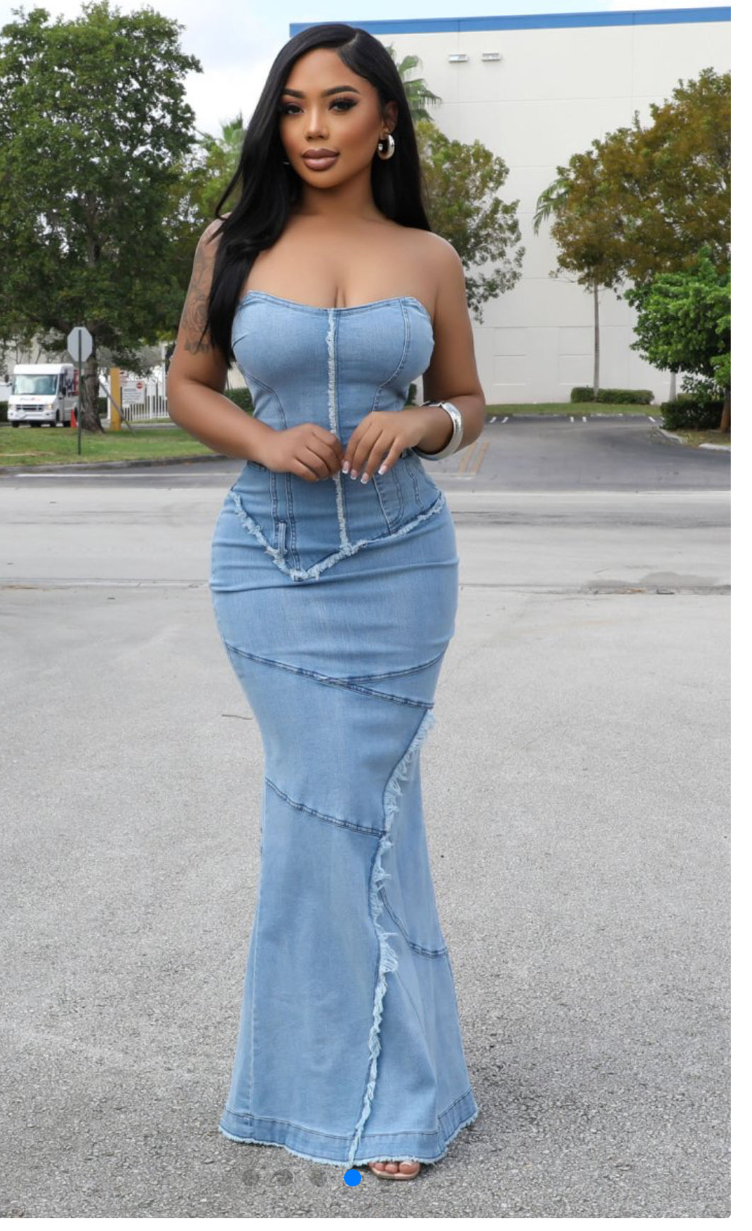 Always and Forever Denim Maxi Dress