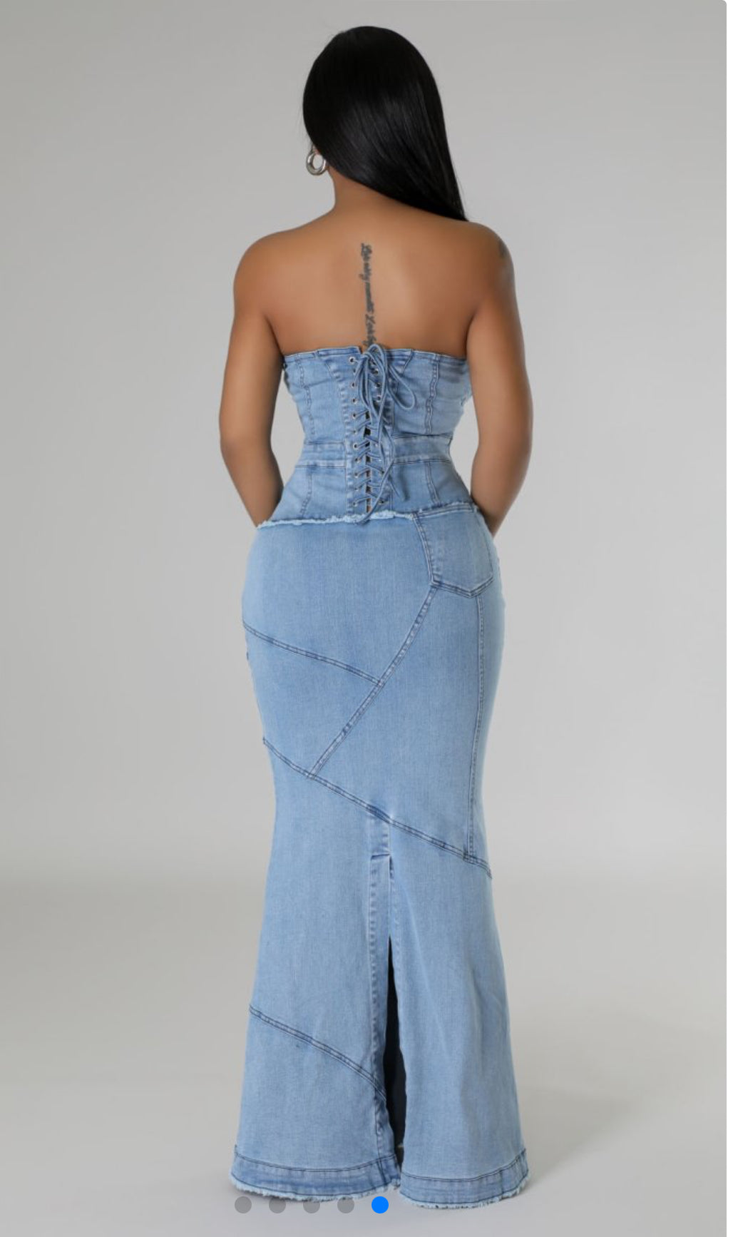 Always and Forever Denim Maxi Dress