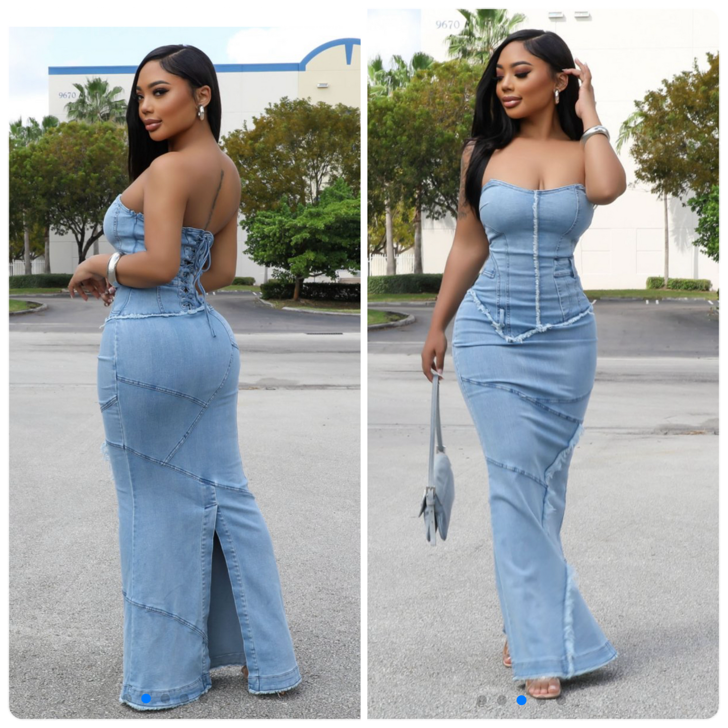 Always and Forever Denim Maxi Dress