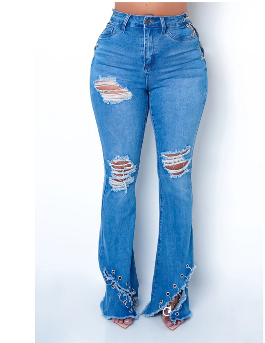 Chained Denim-(Sizes 9-15)